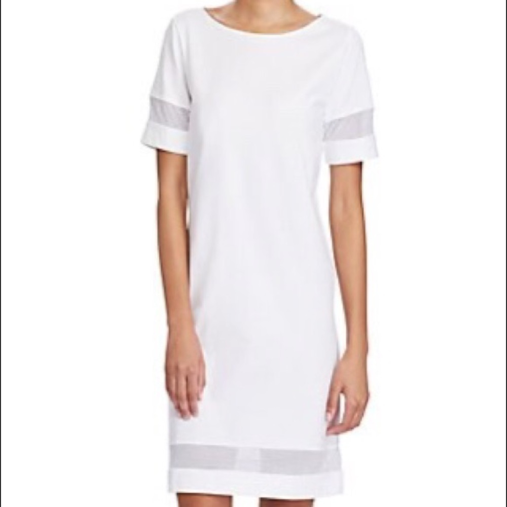 Lauren Ralph Lauren
Mesh-Insert Short-Sleeve Dress